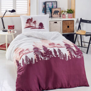 Junior Navlaka+Jastučnica SINGL “Bordo priroda”