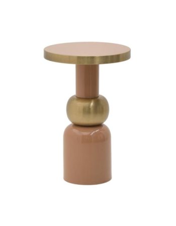 Metalni okrugli Sto u braon boji 41x62 cm