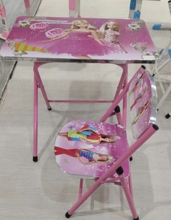 Set 2/1 - sto sa stolicom za decu sa printom barbie