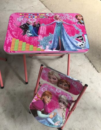 Set 2/1 - sto sa stolicom za decu sa printom Frozen